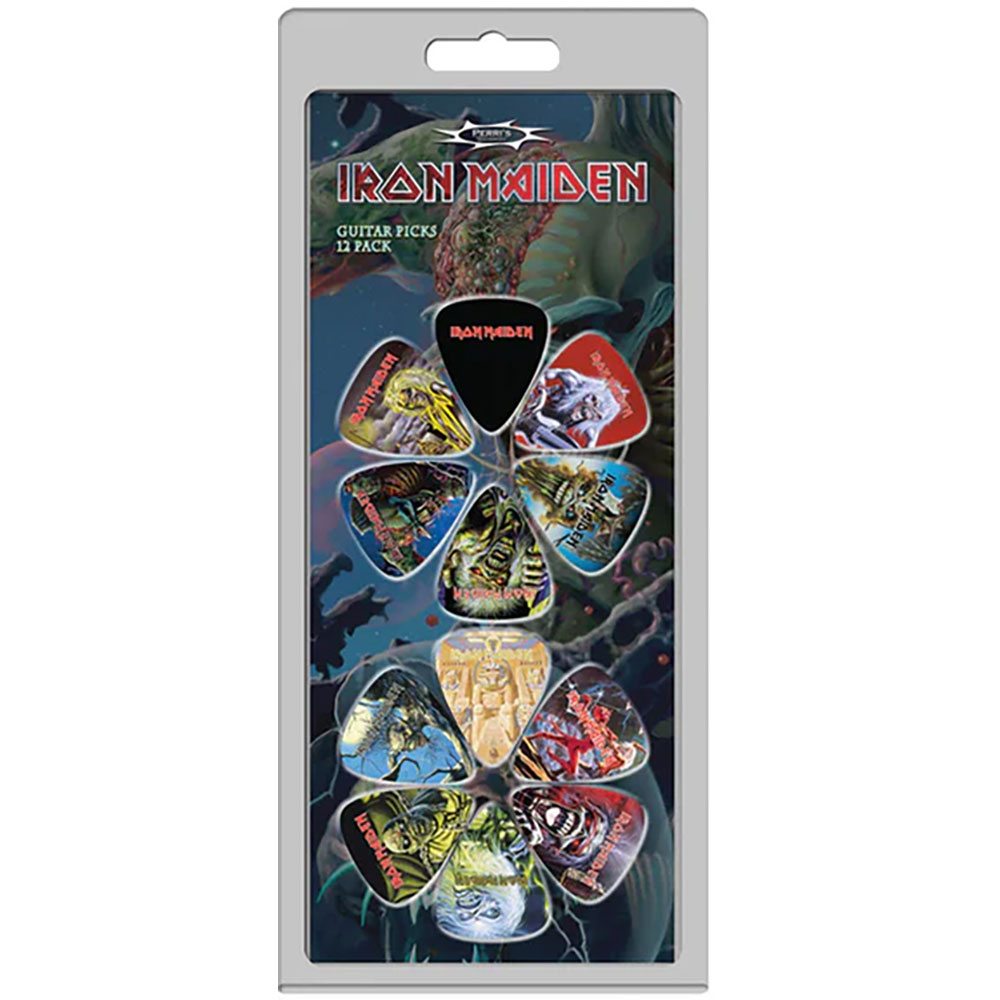 Iron Maiden - Album Covers 12Pack Plectrum - Multicolours
